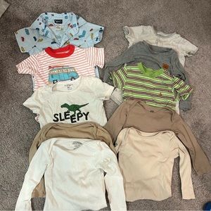 10pc baby boy clothes shirts top bodysuit